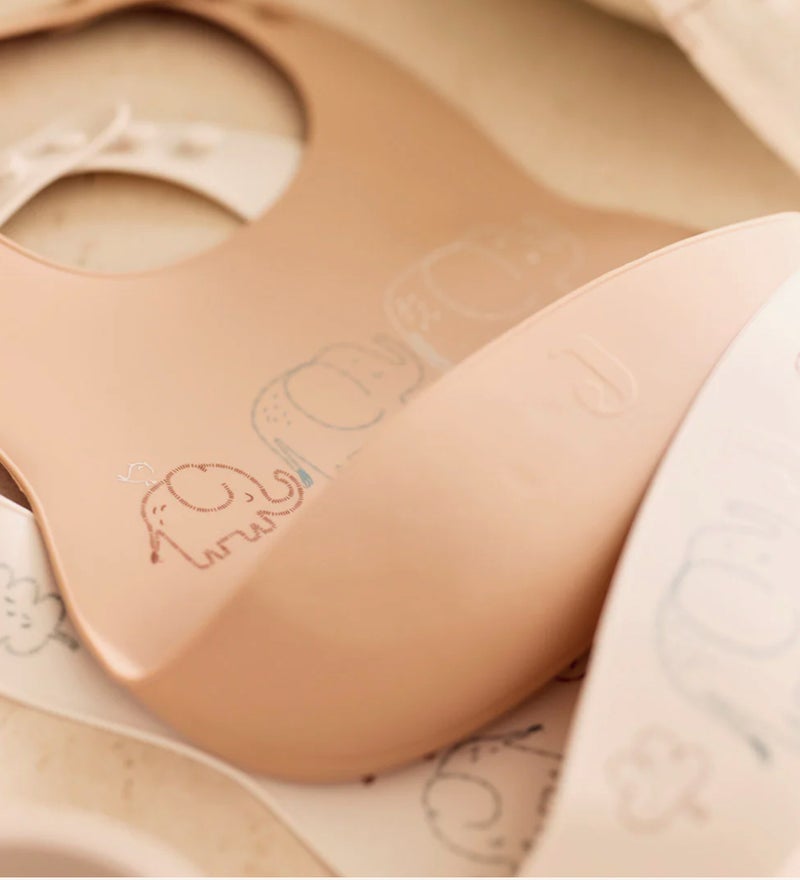 Jollein Bib Silicon Elephant Tales 2-pack - Image 4